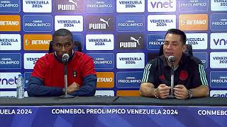 Rueda de prensa de la Selección Colombia Sub23 tras partido con Venezuela en el Preolímpico [upl. by Maxie]