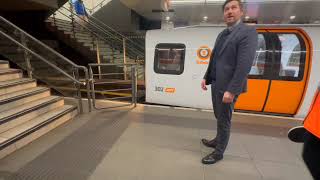 Glasgows NEW Subway Trains  First Day [upl. by Pirbhai30]