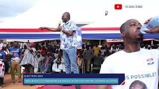 KENNEDY AGYAPONG THROW CHALLENGE TO KINTAMPO CONSTITUENTS [upl. by Haelat954]