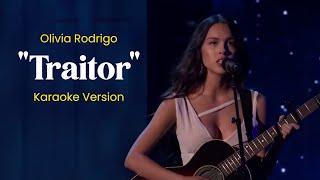 quotTraitorquot Karaoke song by Olivia Rodrigo [upl. by Ahsineb]