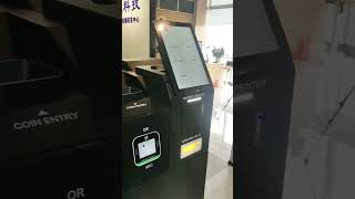 A selfservice kiosk that can both collect money and give change [upl. by Remliw]