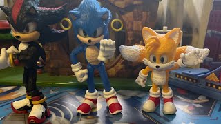 Sonic The Hedgehog 3 Movie  Jakks Pacific 5 inch Shadow Sonic and Tails Review [upl. by Erasaec]