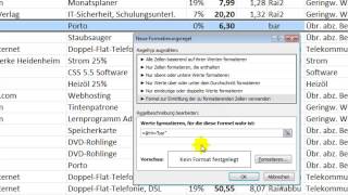 E04 Excel bedingte Formatierung einsetzen [upl. by Saqaw]