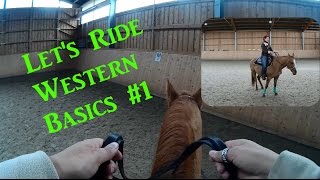 LetsRide Westernreiten Basics 1 Anreiten Anhalten Rückwärtsrichten [upl. by Vida321]