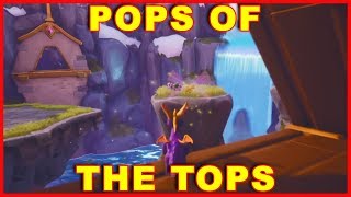 Spyro Pops of the Tops Trophy Chests on Pillars Alpine Ridge REIGNITED TRILOGY [upl. by Omidyar]