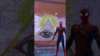 Grave el símbolo ilumínati en Marvel Spiderman y esto ocurrió viral spiderman gaming [upl. by Athalie]