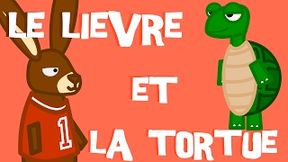 Le Lièvre et la Tortue  Fable de La Fontaine [upl. by Tterrab]