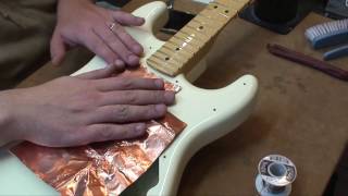 2015 US Fender Standard Stratocaster Copper Shielding amp Setup [upl. by Unity]