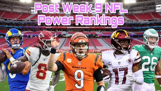 NFL Power Rankings After Week 9 [upl. by Kcirad963]