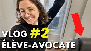 Mon 1er stage en cabinet davocats  Vlog élève avocate 211 [upl. by Chloris165]