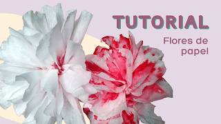 Tutorial Flores de papel crepe [upl. by Otho]