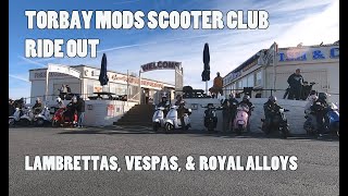 Torbay Mods Scooter Club Commemorative Ride Out to Buckfastleigh Railway Station [upl. by Strohbehn]