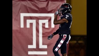 2018 American Football Highlights  Temple 31 Tulsa 17 [upl. by Alhahs]