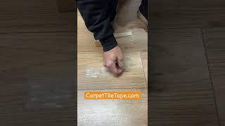 How To Fix Gaps In Click Lock Flooring with Carpet Tile Tape double sided clicklock floatingfloor [upl. by Saidnac319]