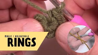 Left Hand How to Crochet with Magic Ring  BEGINNER [upl. by Sanoy]