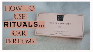 HOW TO USE YOUR RITUALS CAR PERFUME  RITUALS UNBOXING  Itsmilkyways [upl. by Kloster]