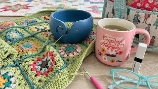 quotSQUIRCLEquot Crochet Tutorial  More Granny Circle Along Fun [upl. by Entsirhc719]