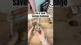 Let’s add some money to my Pot O’ Gold Savings Challenge potofgold savingschallenge savingmoney [upl. by Yesac183]