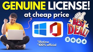 Get Genuine Windows amp Microsoft Office Lifetime Key at Cheap Price  Best Offer 2024🔥 [upl. by Nyliahs442]