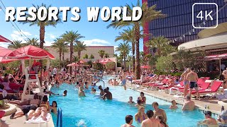 Resorts World Pools  Las Vegas 4K [upl. by Lillywhite]