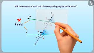 Angles made by a transversal on parallel lines  Part 14  English  Class 7 [upl. by Anauqes120]