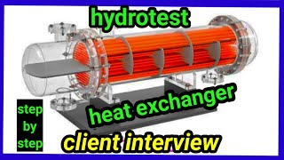 hydrotestheat exchanger hydro test in hindimechanical fitter [upl. by Hcra588]