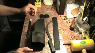 How to Dye and Finish Leather  Knife Sheath in this case [upl. by Nehtanoj709]