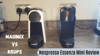 Nespresso ESSENZA MINI REVIEW  Magimix Vs Krups  Which is better  Cheap Coffee Machines [upl. by Malcom]