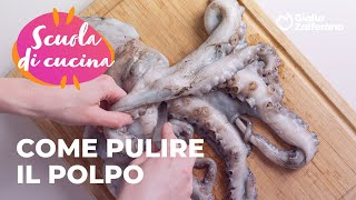 🐙 COME PULIRE e CUOCERE il POLPO  TUTTI I SEGRETI della SCUOLA di CUCINA di GZ😍✨ [upl. by Elocim]