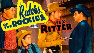 Riders of the Rockies 1937 Tex Ritter  Action Comedy Musical Western [upl. by Shanta]