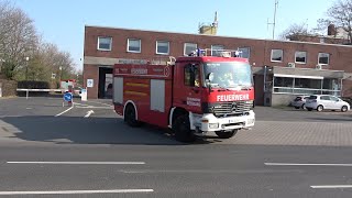 HLF 20  TLF 4000 hauptamtliche Feuerwehr Wesseling auf Wachausfahrt [upl. by Haik]