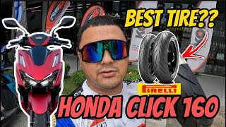 PIRELLI DIABLO ROSSO SPORT  BEST TIRE FOR HONDA CLICK 160  My First Impression  R1207014 [upl. by Tonneson]