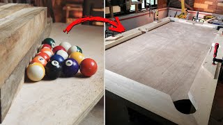 I think I built the Best Wooden Billiard Table [upl. by Dygal]