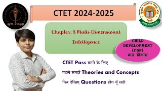 CDP Chapter8 MultiDimensional Intelligence  CTET amp All State TETs [upl. by Inva48]