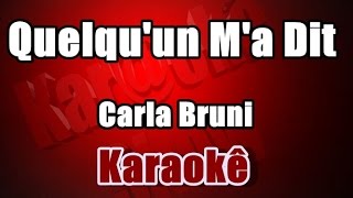 Quelquun Ma Dit Carla Bruni Novela Império Karaokê [upl. by Parrie]