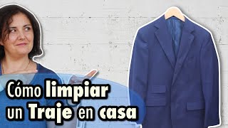 Cómo limpiar un traje de hombre en casa [upl. by Oznofla]