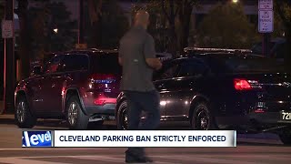 Dozens of cars ticketed and towed during Clevelands Labor Day weekend parking ban [upl. by Aletse454]