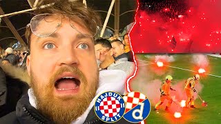 DAS KRASSESTE DERBY in Kroatien 🇭🇷😱  ESKALATION STADIONVLOG  Hajduk vs Dinamo  ViscaBarca [upl. by Devland]