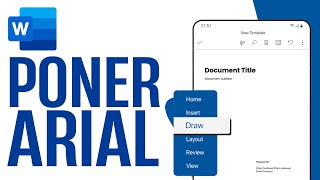 Cómo PONER ARIAL 12 en Word en Celular  Guia Completa [upl. by Montgomery]