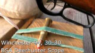 Winchester 94 3030 BSA Scope 400 Yards [upl. by Balac]