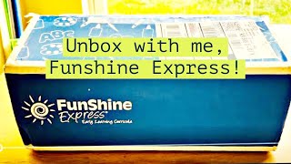 Funshine Express Buttercups JulyAugust Curriculum order unboxing [upl. by Wendalyn]