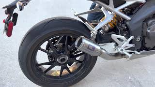 2022 Triumph Speed Triple RS Exhaust [upl. by Marigolda118]