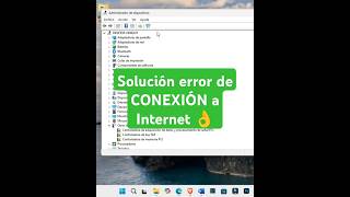 Error de conexión a internet solución internet error windows10 windows11 tutorial viralreels [upl. by Balfore]