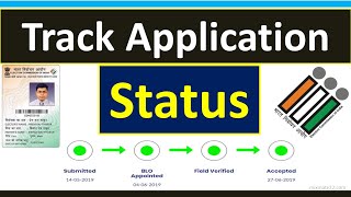 How to track Voter Application Status  New Voter  Voter Correction  Deletion  Migration [upl. by Aisauqal]