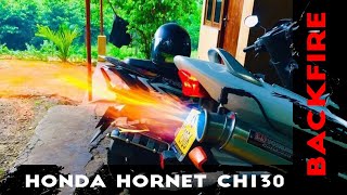 Honda Hornet CH130 Backfire Sri Lanka [upl. by Lednam]