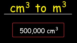 How To Convert Cubic Centimeters to Cubic Meters  cm3 to m3  Volume [upl. by Bannasch]