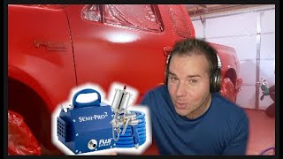 diy semi pro 2 turbine spray system paint job with Rustoleum and clear coat ad [upl. by Osborn]