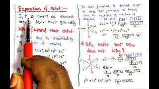 Expansion of Octet Rule  PCl5 is exist but NCl5 doesnt why   SF6 exist but OF6 doesnt Why [upl. by Aryas]