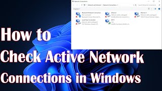 How to Check Active Network Connections in Windows [upl. by Acemat]