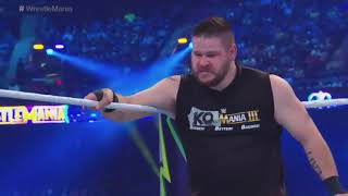 Daniel Bryan Shane McMahon vs Kevin Owens Sami Zayn Match at WrestleMania 34 [upl. by Pallaton]